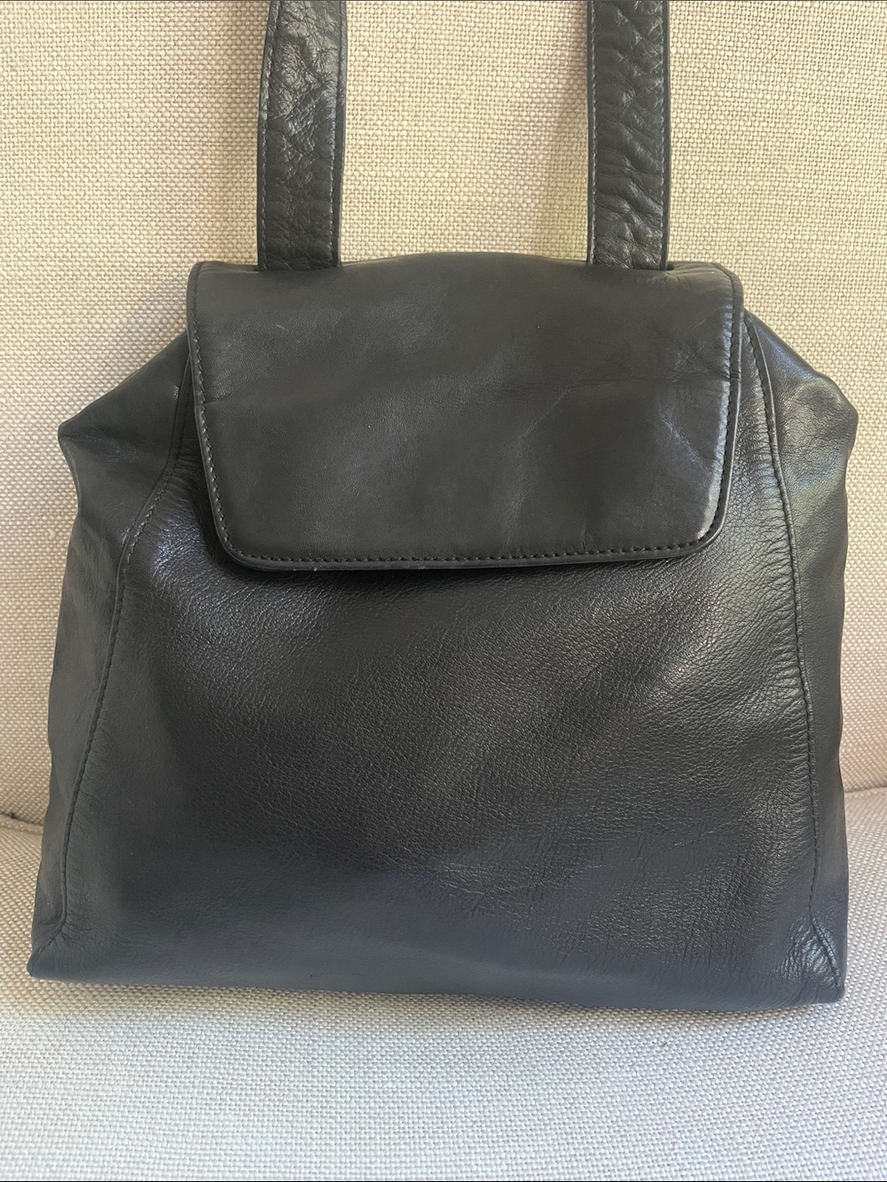 Jil Sander Black Leather Shoulder Bag Vintage - Picture 4 of 14